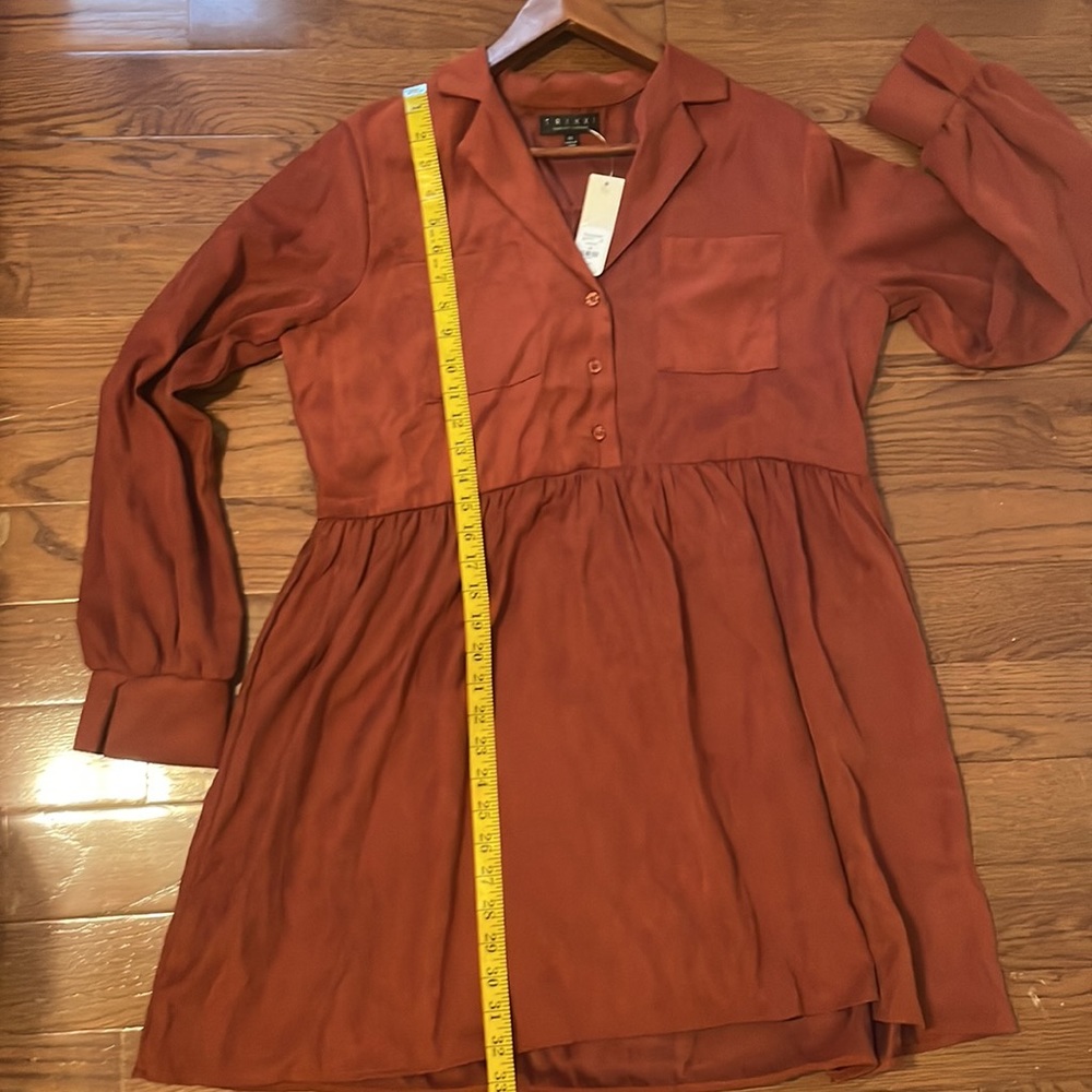 Francesca's Collections Rust Dress - Picture 5 of 8